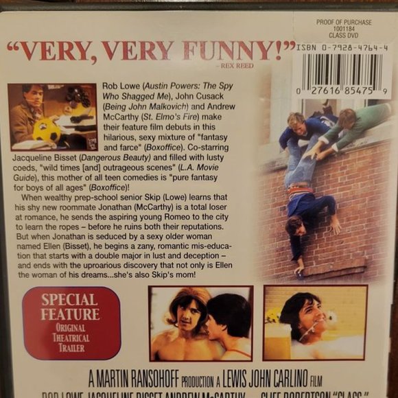 Class (1983) DVD - Picture 2 of 2